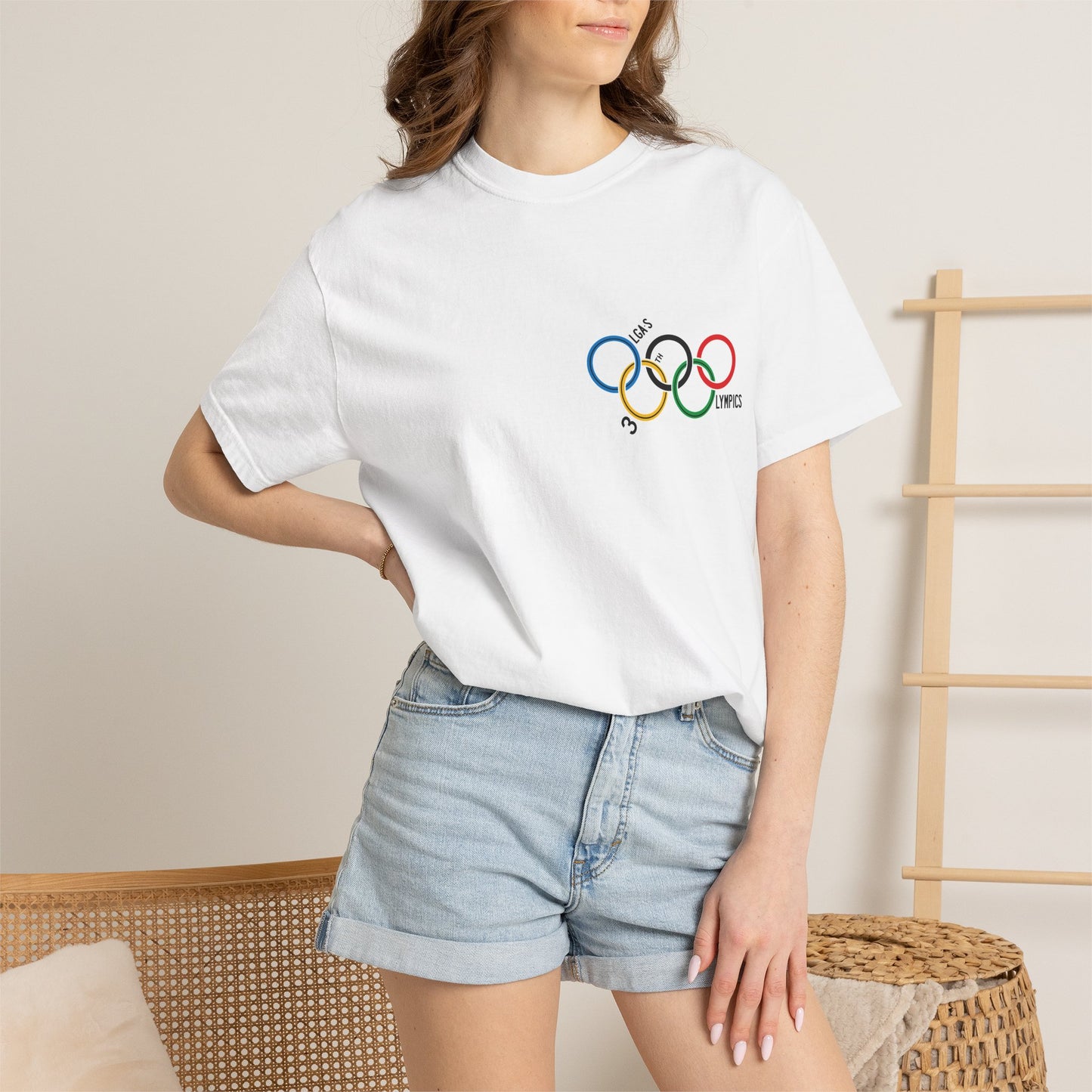 Olympic Rings Graphic T-Shirt — Retro Minimal Sports Tee