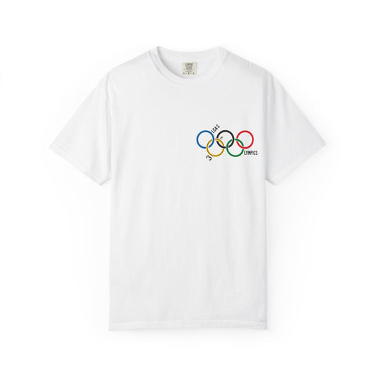 Olympic Rings Graphic T-Shirt — Retro Minimal Sports Tee