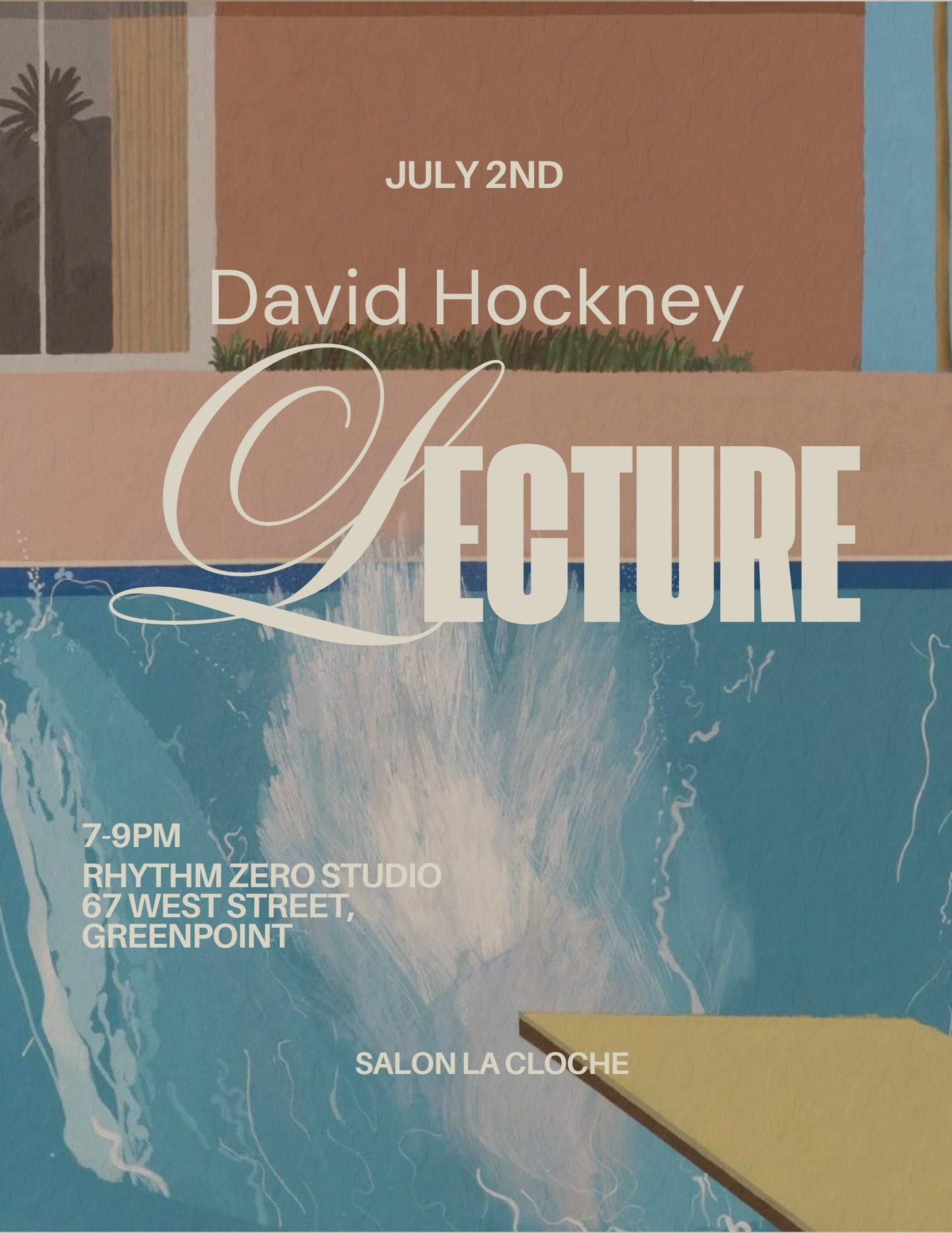 David Hockney Lecture — July 2nd