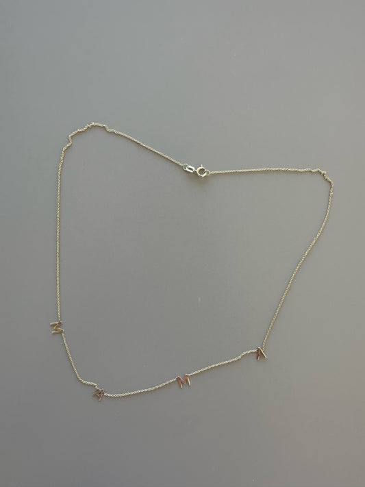 MAMA Necklace in 14k solid gold