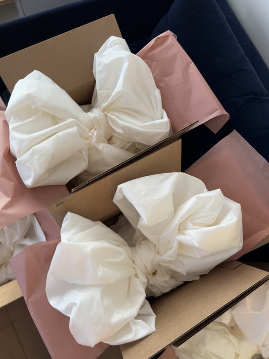 Big Plaid Silk Taffeta Bow